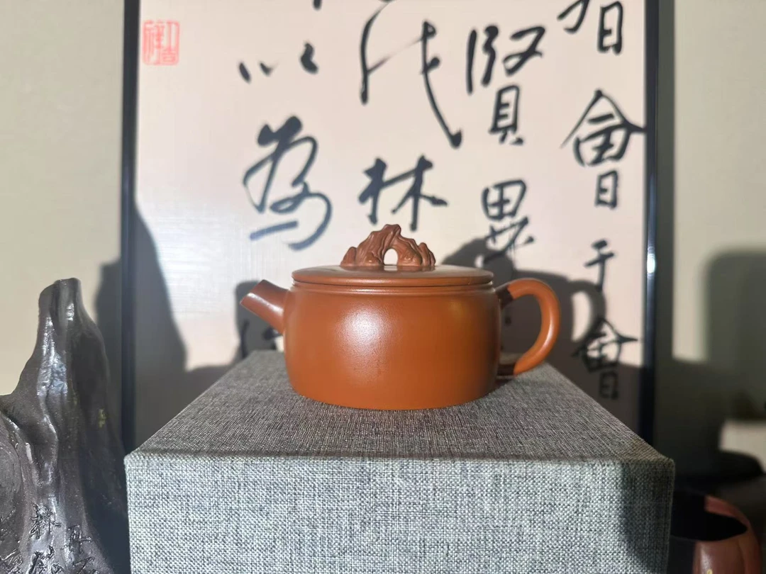 观山大口汉瓦 原矿朱泥 徐霞 紫砂壶