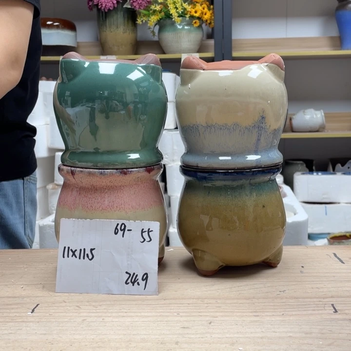 紫砂花盆多肉花盆微瑕55