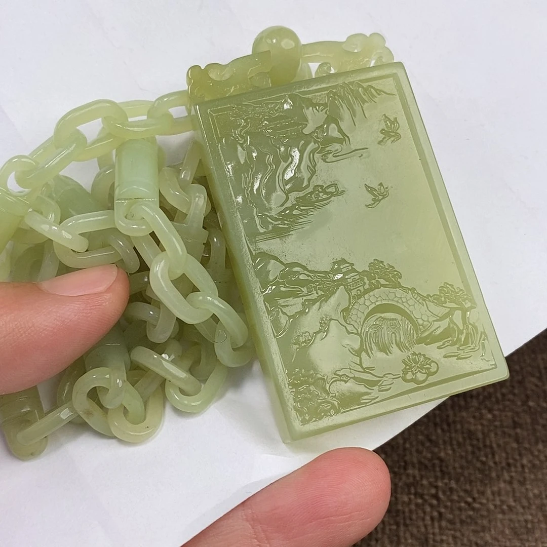 和田玉未镶嵌颈饰