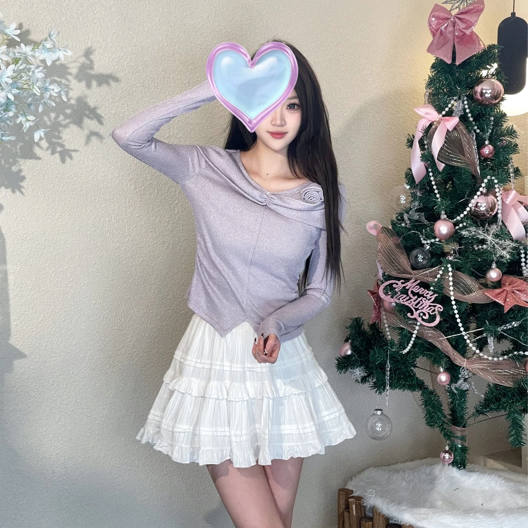 2025春夏时尚新款设计感显瘦长袖上衣