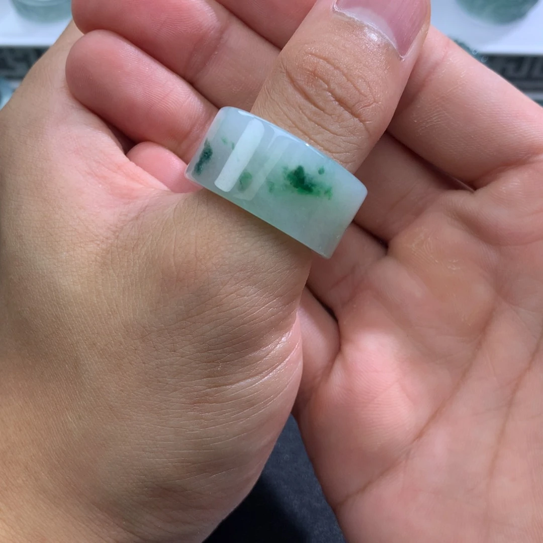 翡翠戒指未镶嵌天然翡翠a货戒指