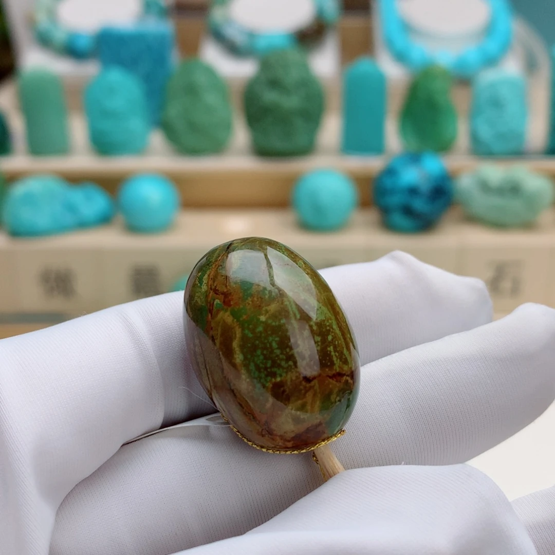 绿松石未镶嵌挂件