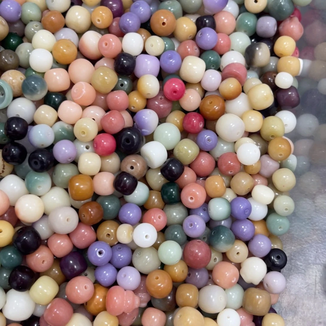 吊坠白玉菩提z10-12/微瑕500颗混珠