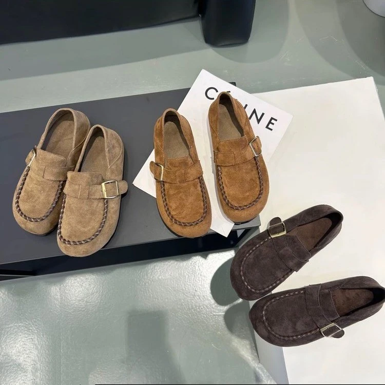 2025秋季新款勃肯鞋女一脚蹬软底舒适软底两穿休闲复古百搭单鞋