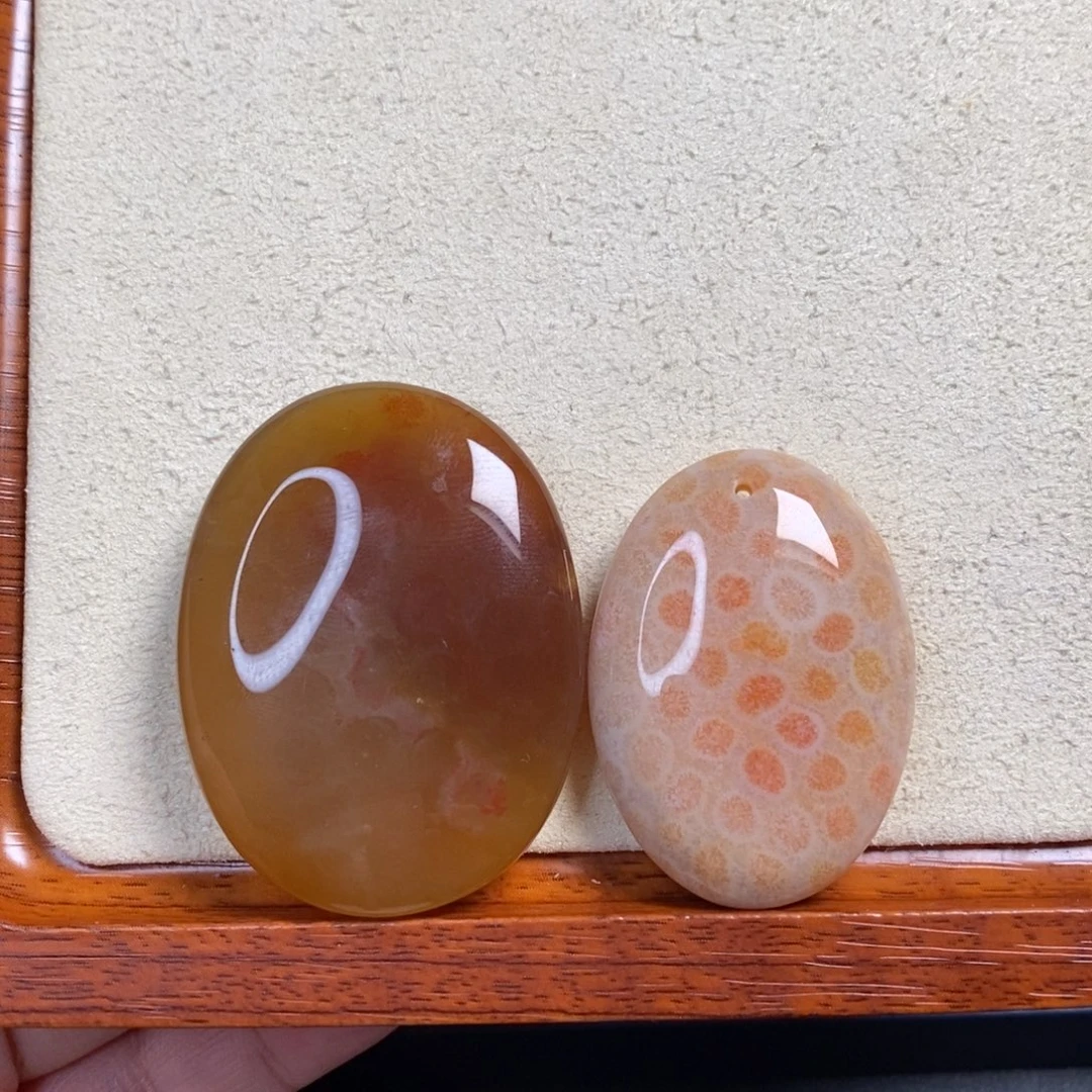 《***》硅化玉未镶嵌吊坠