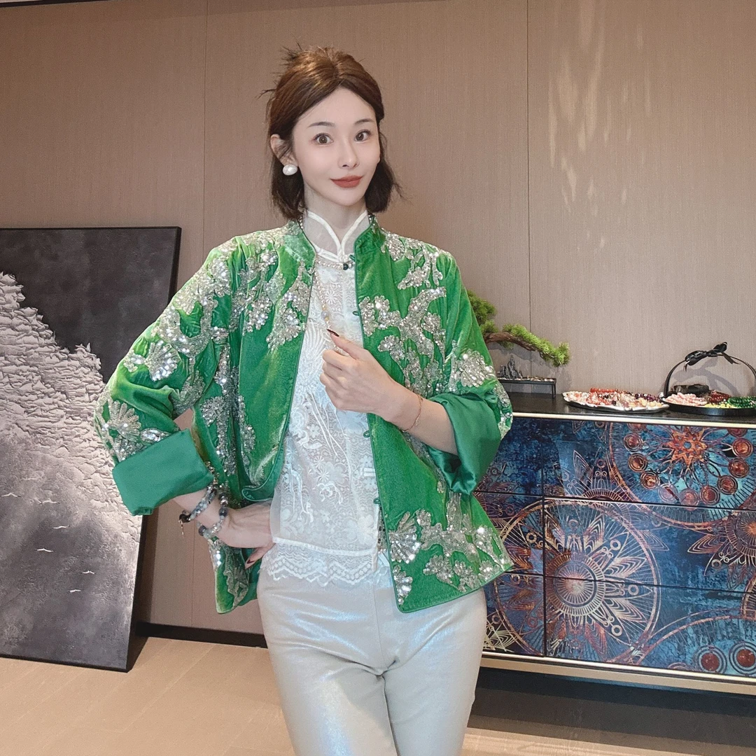 KK颜小新【烟雨江南】新中式国风时尚百搭气质修身显瘦秋季外套