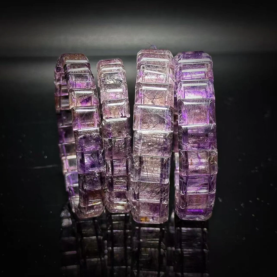 【缪老师严选】YY5089紫而生贵/贵而生财 紫发水晶手牌多样性发其一