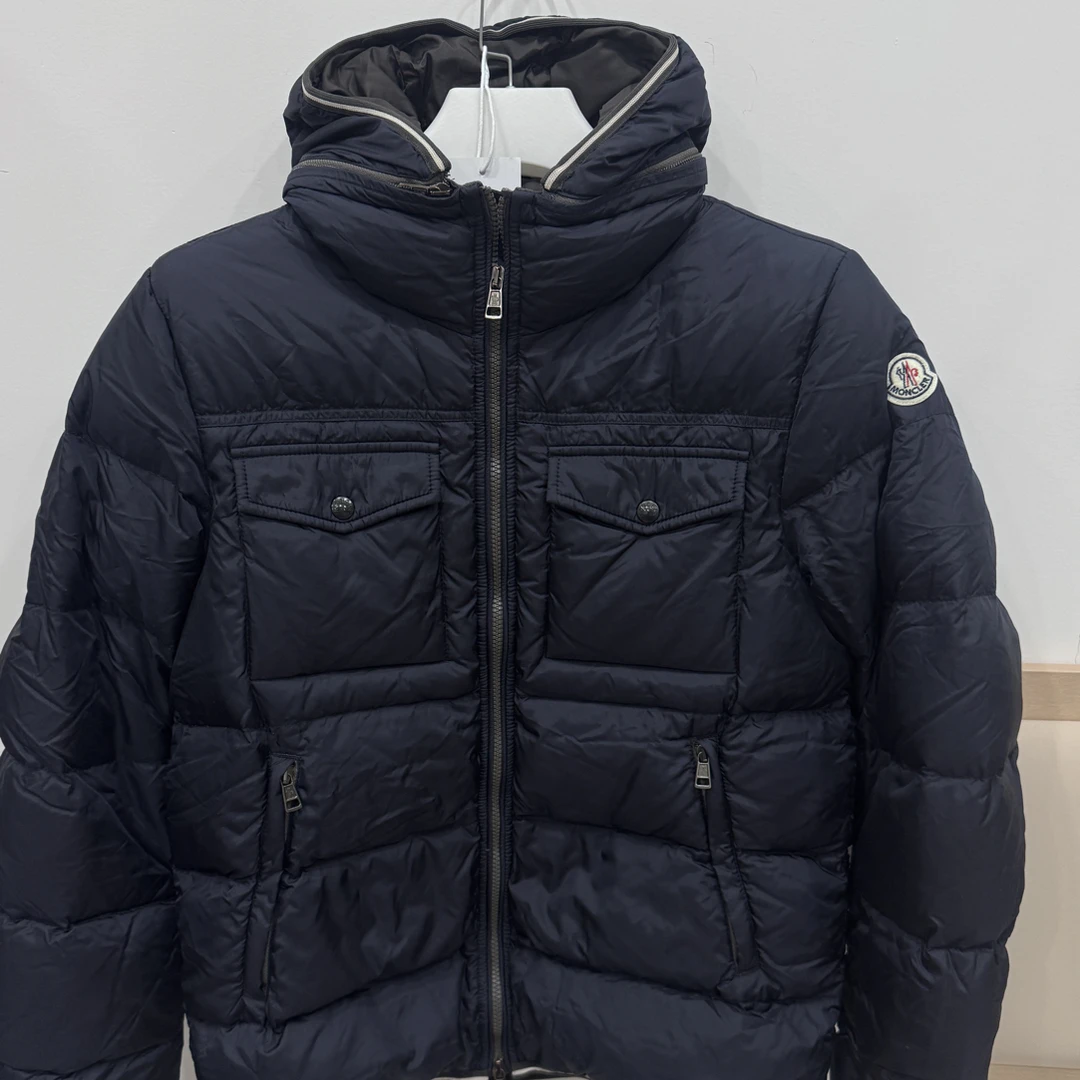 未使用 MONCLER /3码/午夜蓝羽绒服