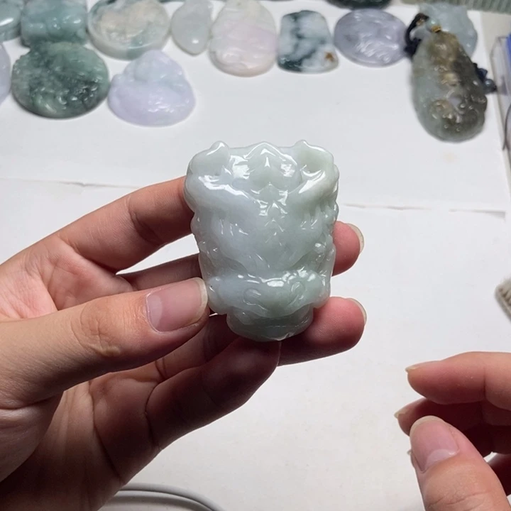 颈饰未镶嵌翡翠龙头14