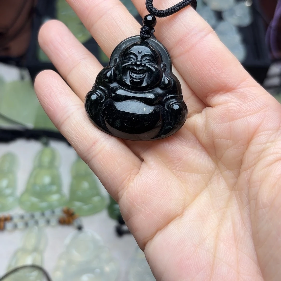 岫玉未镶嵌颈饰吊坠