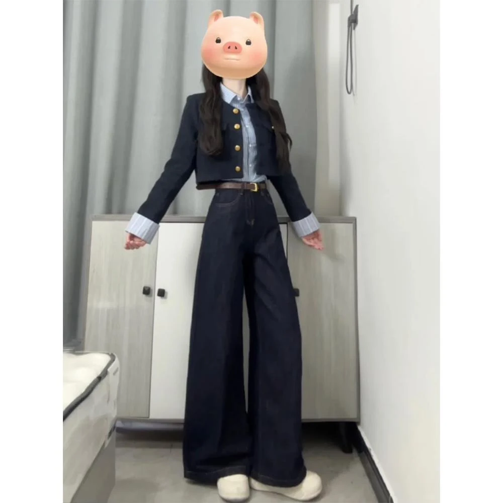 白歌小香风外套女套装秋冬短款上衣千金风贵气穿搭赫本风韩系