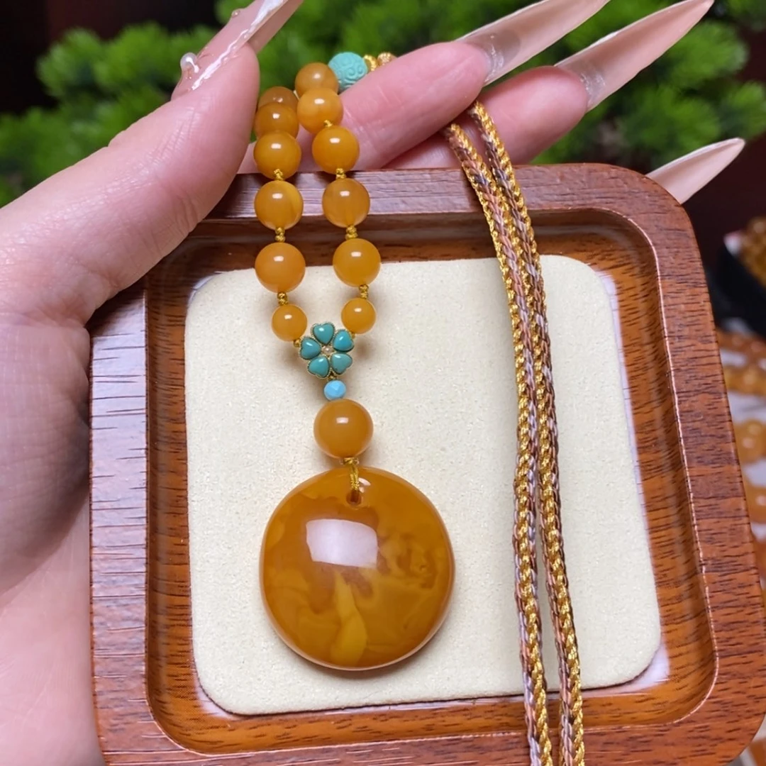 【闪购商品】蜜蜡颈饰未镶嵌项链