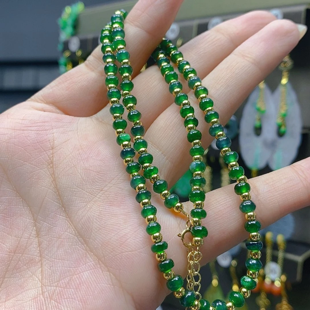 颈饰未镶嵌翡翠翡翠