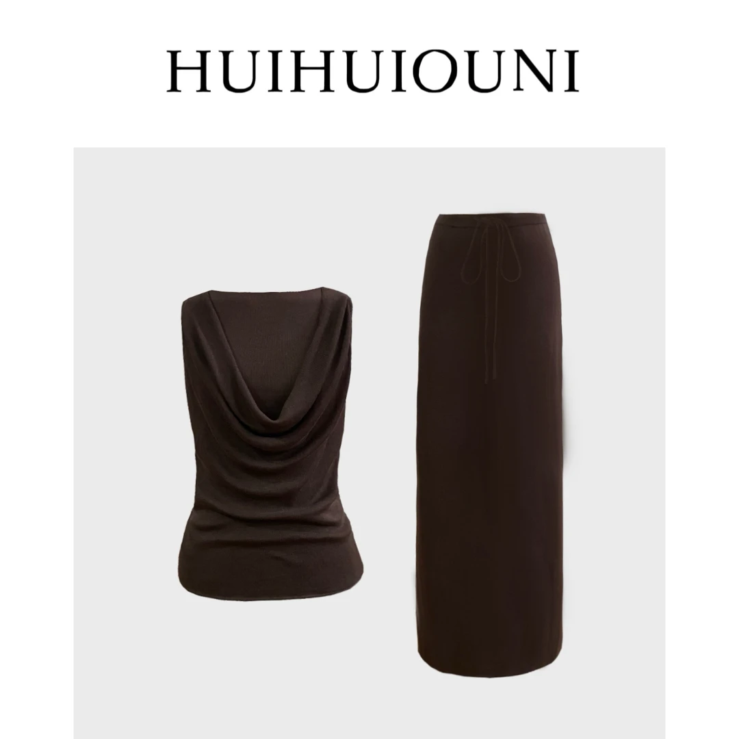 慧慧欧尼 漫享ROW风   Designe新款高级百搭针织时尚套装