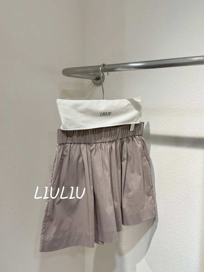 高品 藕粉色短裤 (NO退NO换)