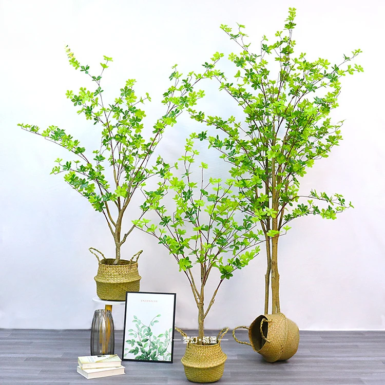 仿真吊钟绿植盆栽网红植物马醉木家居婚庆装饰假树落地摆件