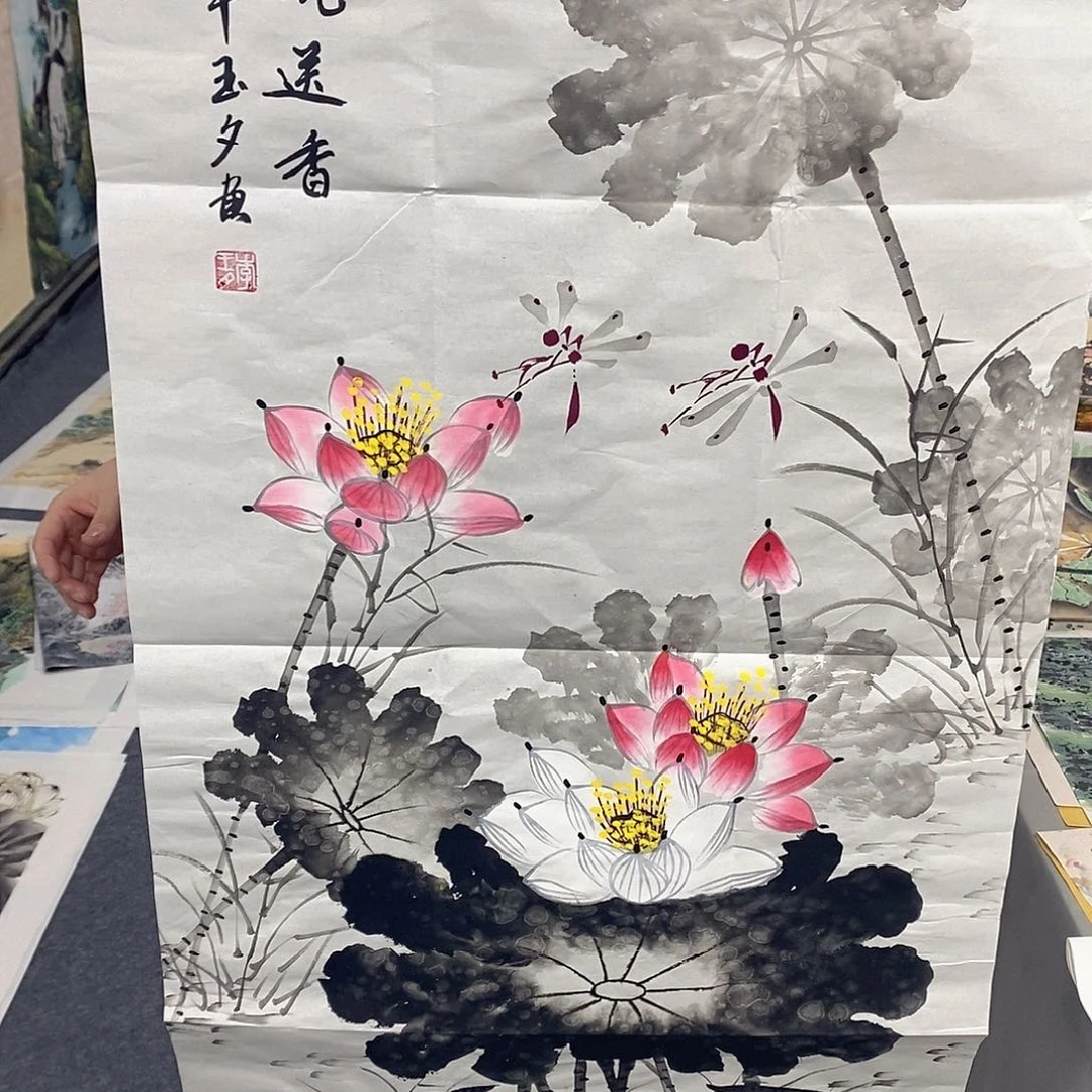 国画国画手绘作品