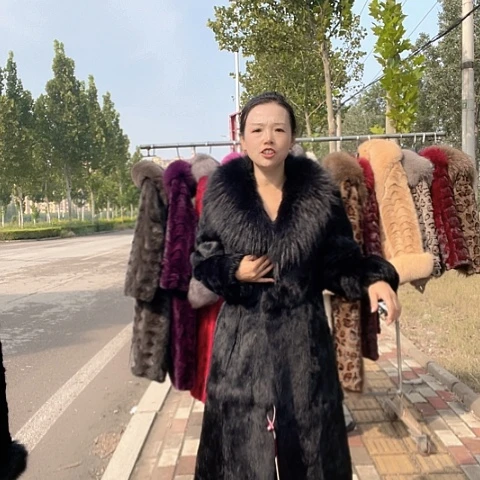 皮草外套大衣保暖