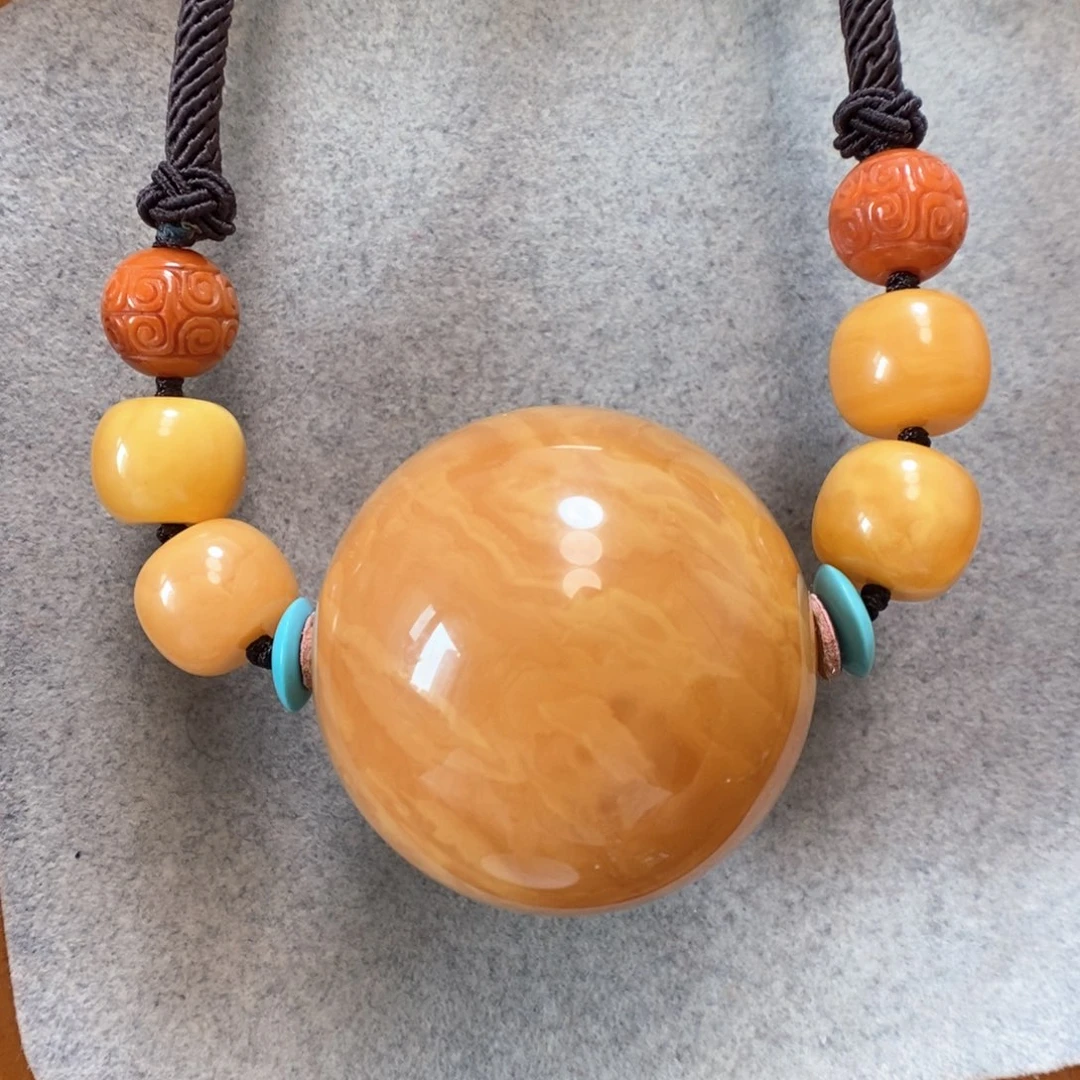 未镶嵌项链蜜蜡蜜蜡锁骨