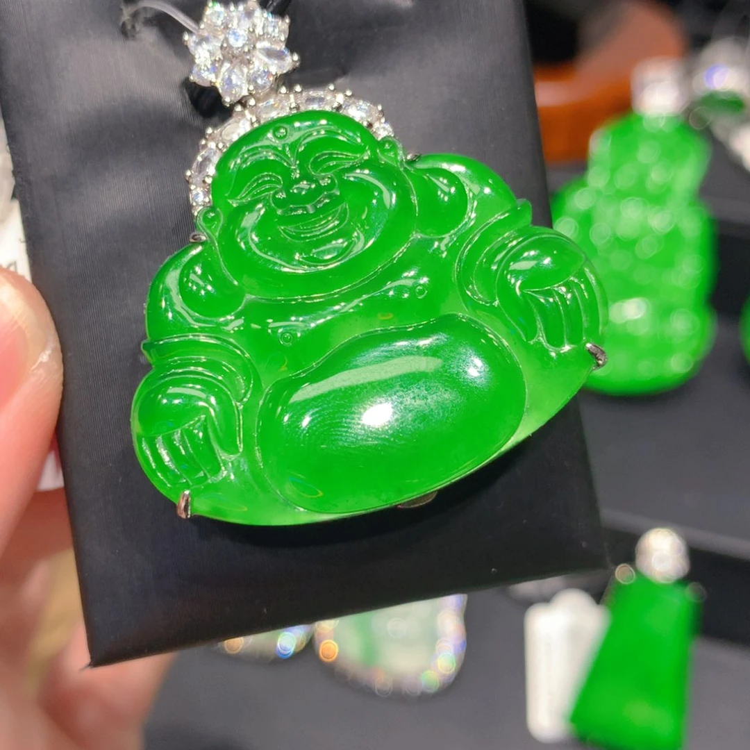 翡翠银S925镶嵌颈饰555666666