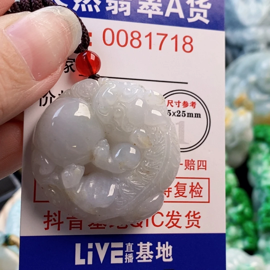 翡翠未镶嵌吊坠(不含链)