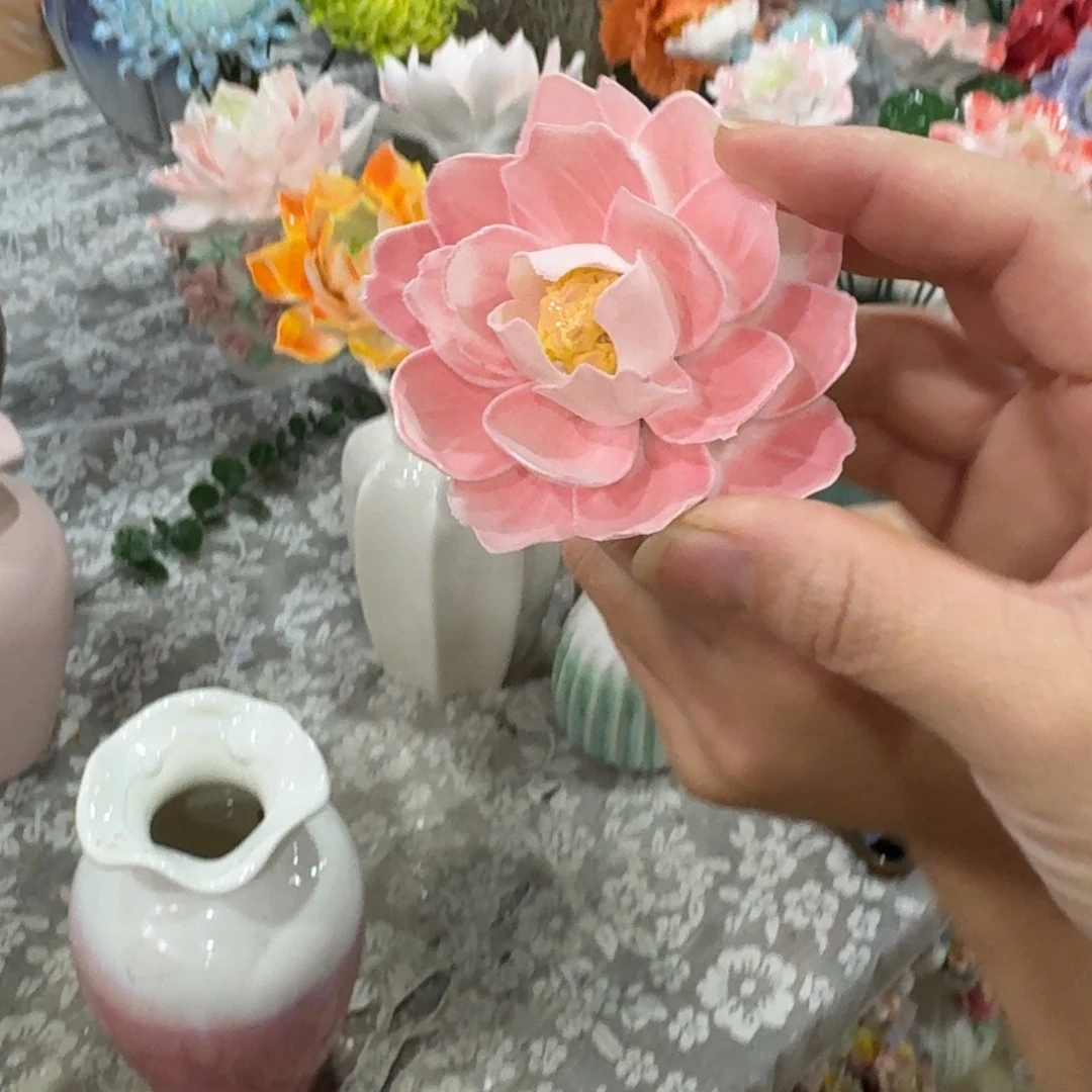 陶瓷花拍满20元发货，退款拉黑