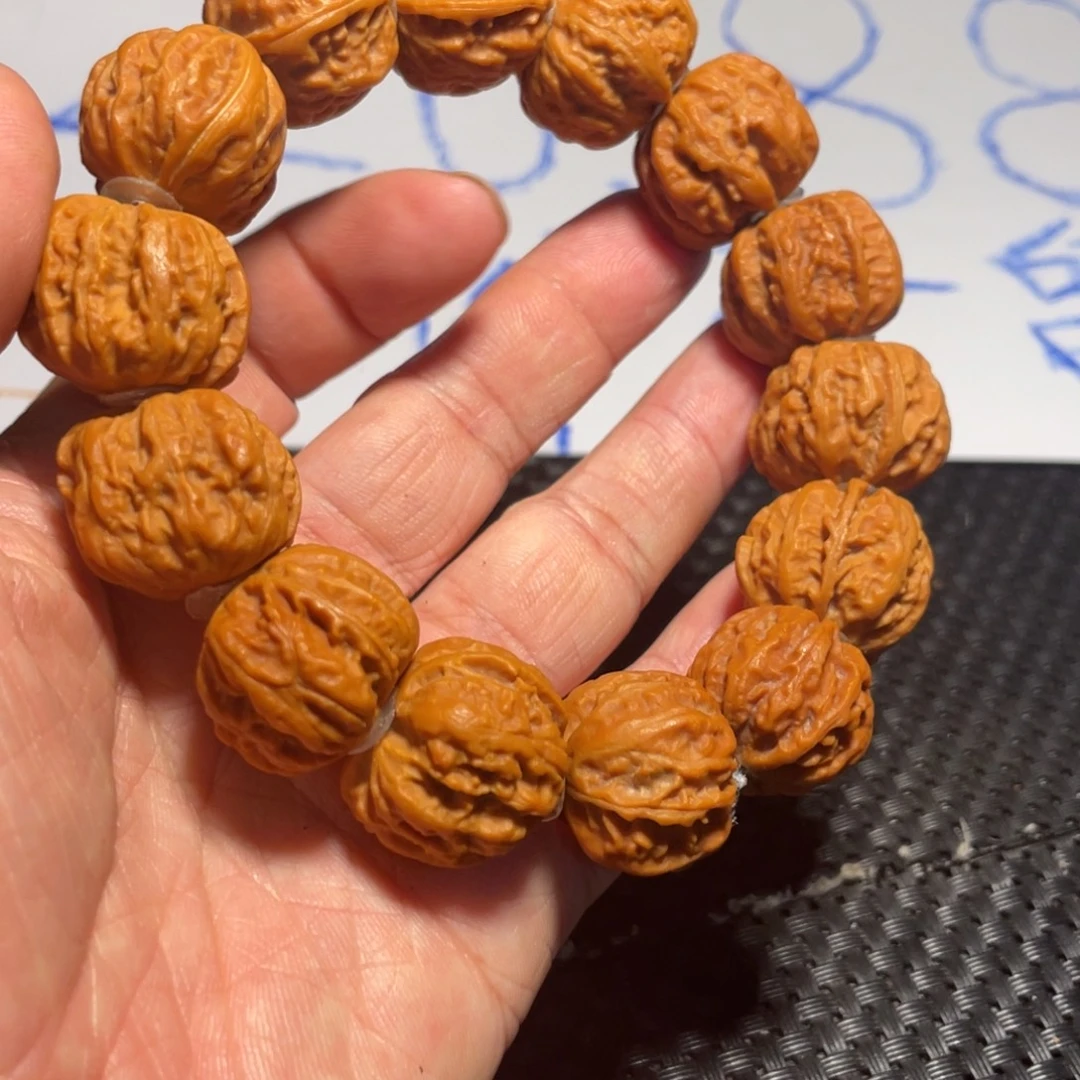 文玩核桃手串飞碟京八棱22