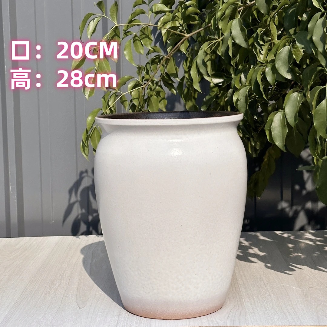 大号三角梅陶瓷花盆透气高款冬青花盆透气老桩多肉盆陶盆大号陶罐