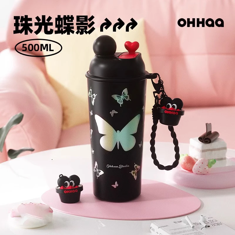【马利乱炸】OHHAA盆栽保温杯双饮316不锈钢便携学生水杯
