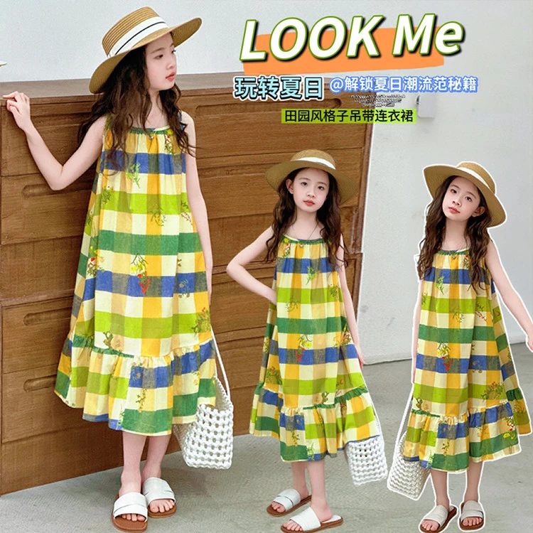 （连衣裙）女童连衣裙夏款2025新款童装夏装网红中大童儿童装裙子