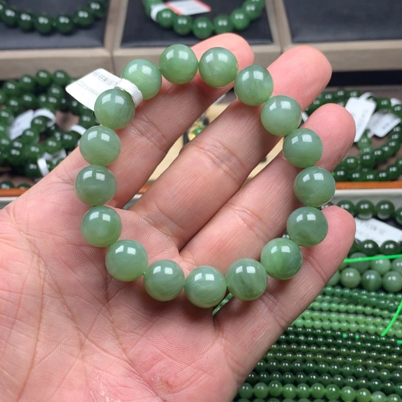 【闪购商品】和田玉（碧玉）手串未镶嵌12