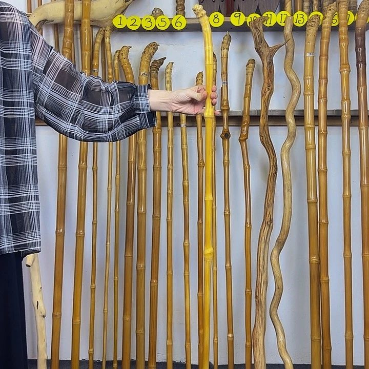 2899玉竹杖登山杖手持拐棍