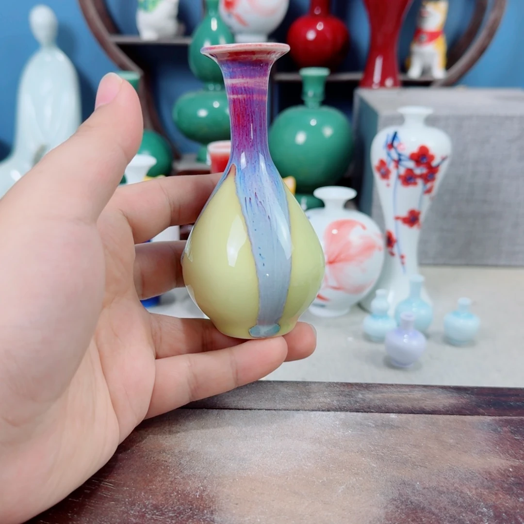 陶瓷手工小花器摆件
