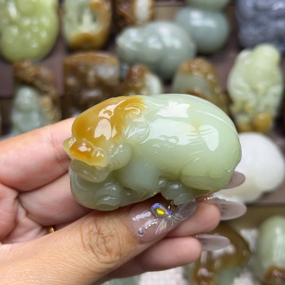 Y***n和田玉未镶嵌把件