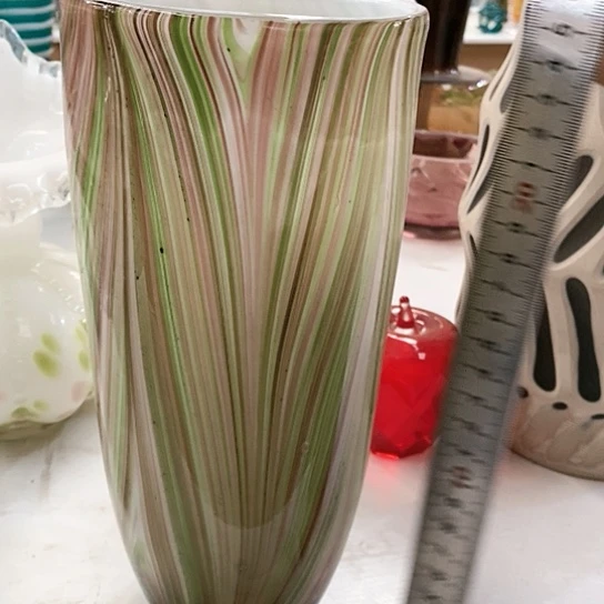 琉璃高度25厘米口径11厘米琉璃花器