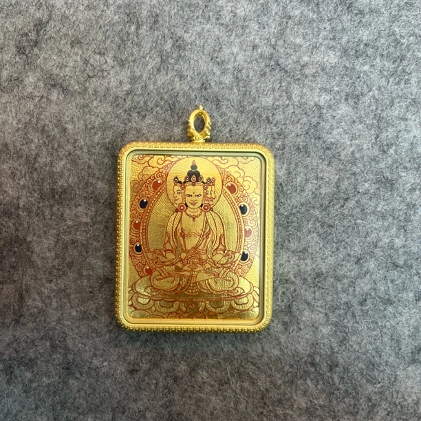 大日如来金唐4*5cm吊坠