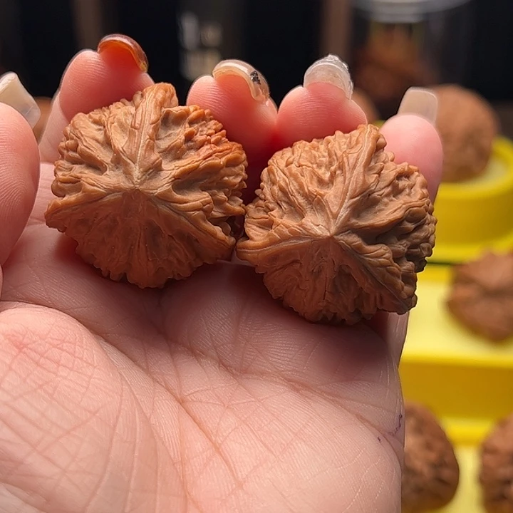 把件文玩核桃御龙粗筋三棱 全品