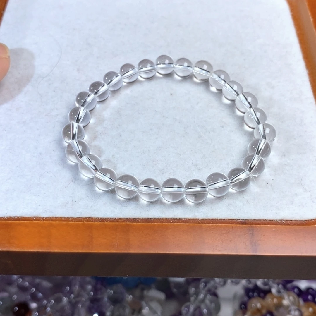 【闪购商品】水晶手链未镶嵌我***?白水晶7.3mm