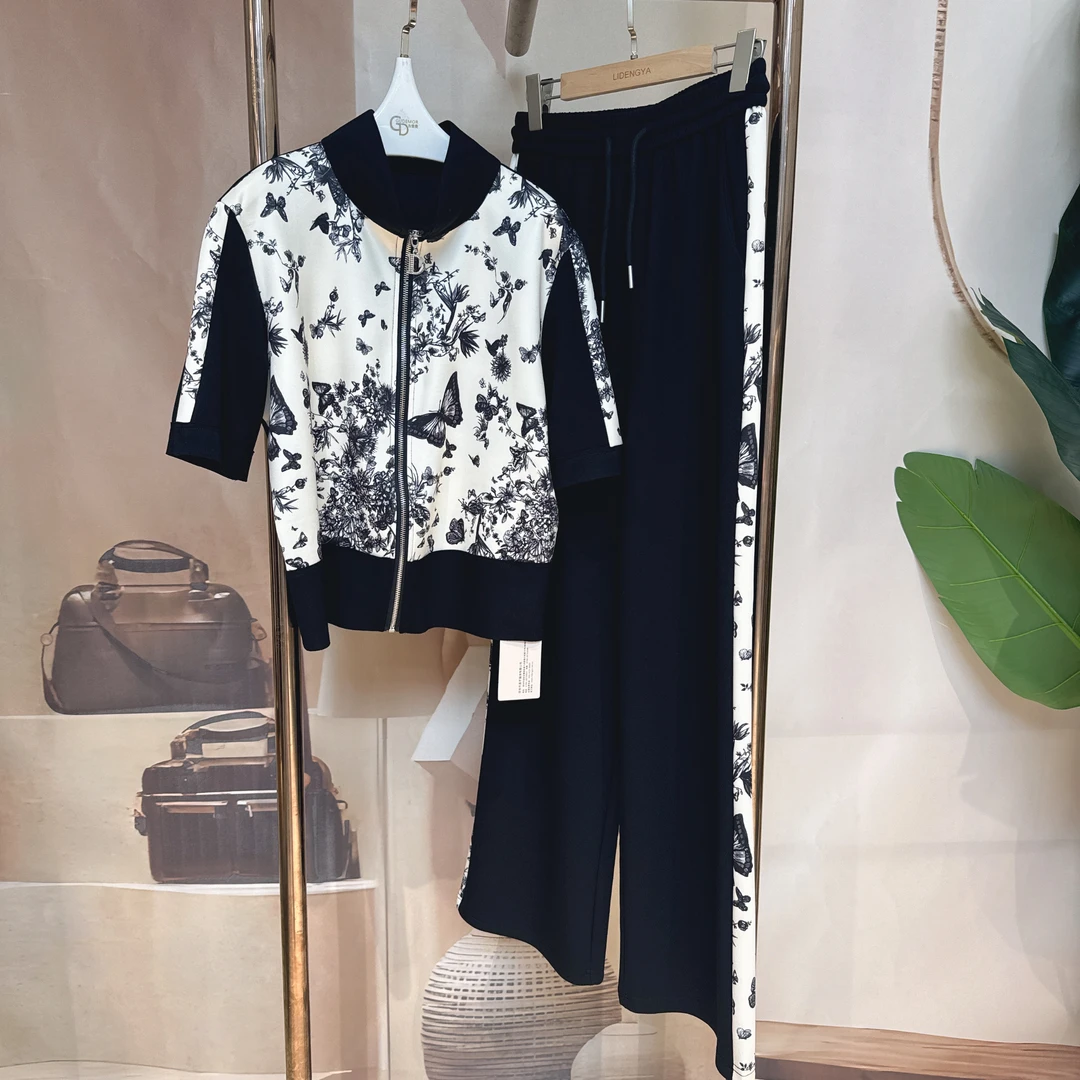 洋气美式女款运动套装2025新款时尚休闲夏季秋季轻奢LCXN644