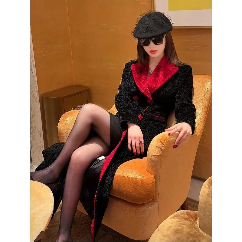 LUXURYMEMO【女王的新衣】意大利老钱风走秀款系列醋酸人造皮草老