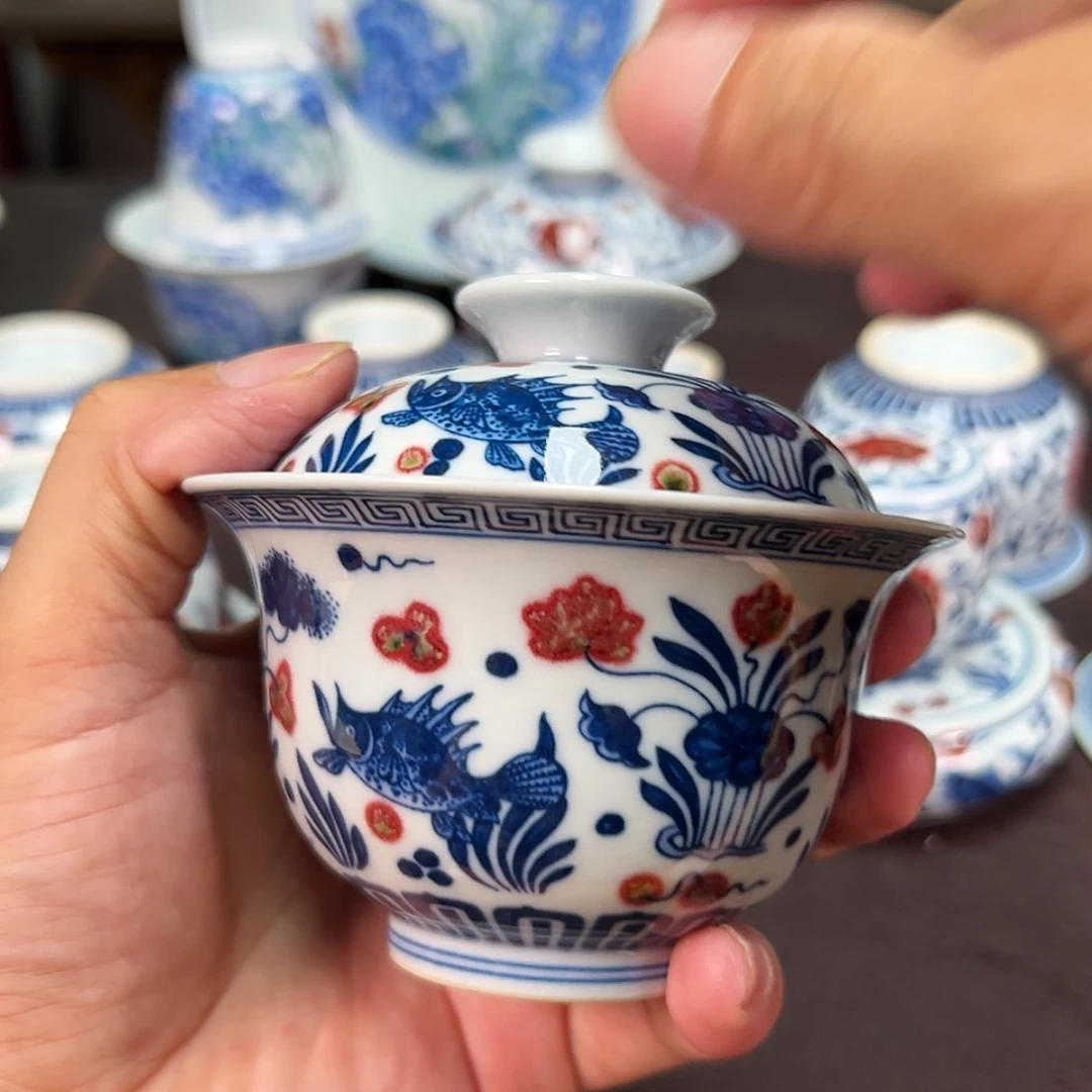 【闪购商品】土*赵景德镇陶瓷艺术盖碗