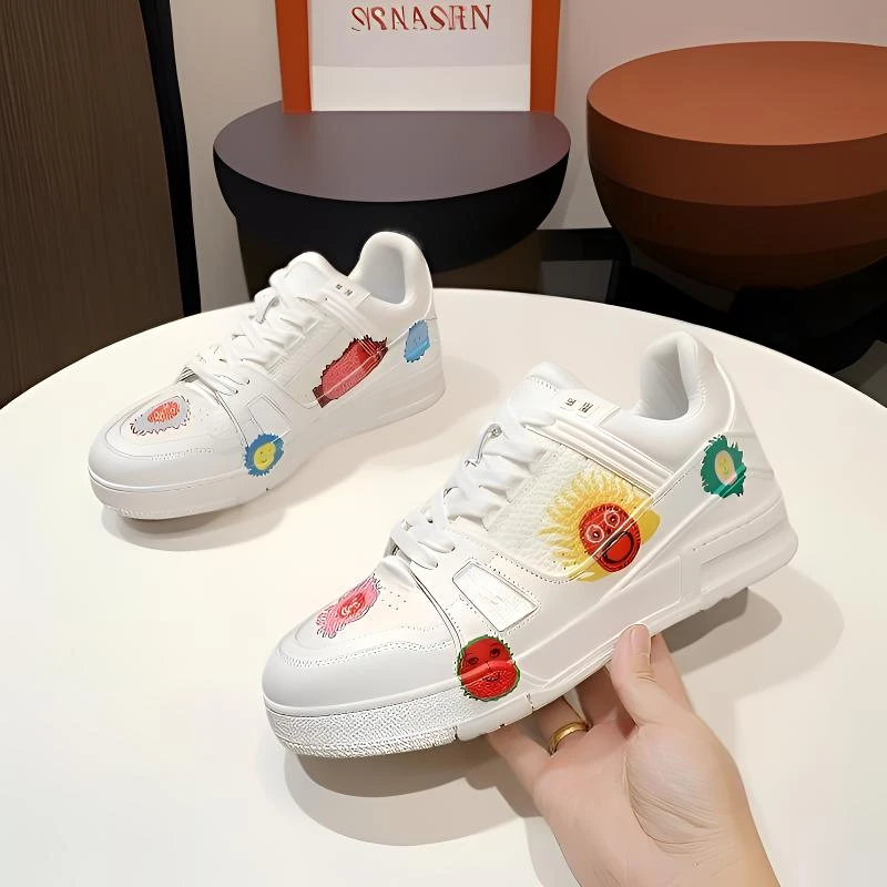 男鞋新款2025白色休闲板鞋秋季时尚百搭潮流厚底运动男士轻奢男鞋