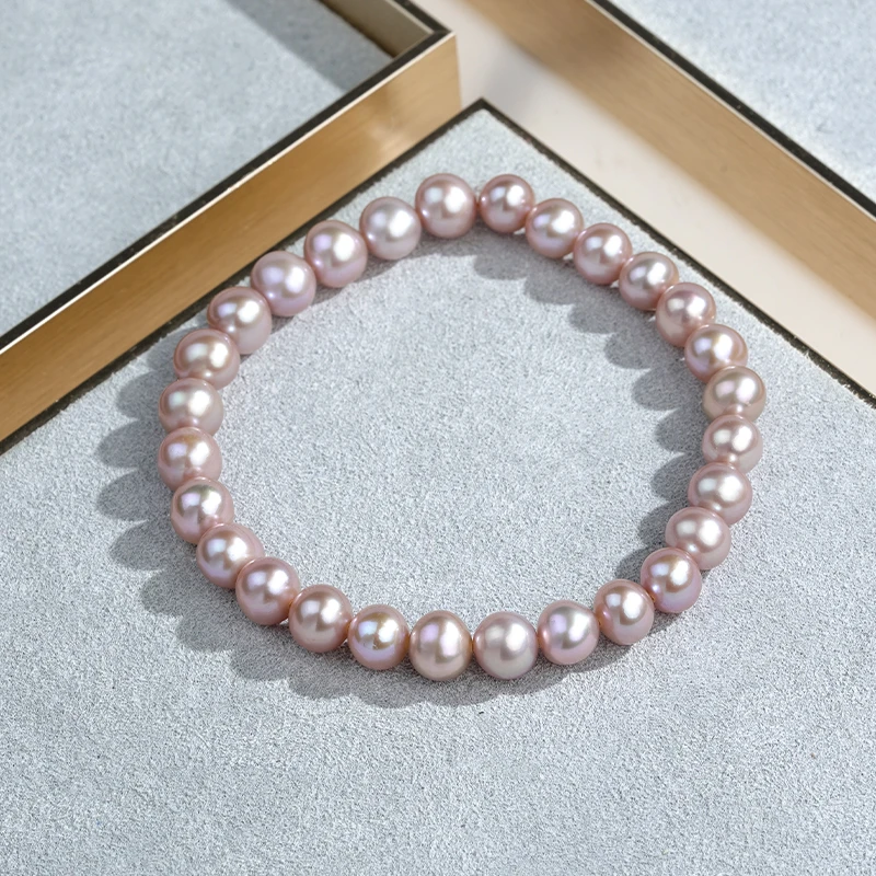 Gloire/古名【luna专属】珍珠紫珠弹力手链 Z1319-B-GM333