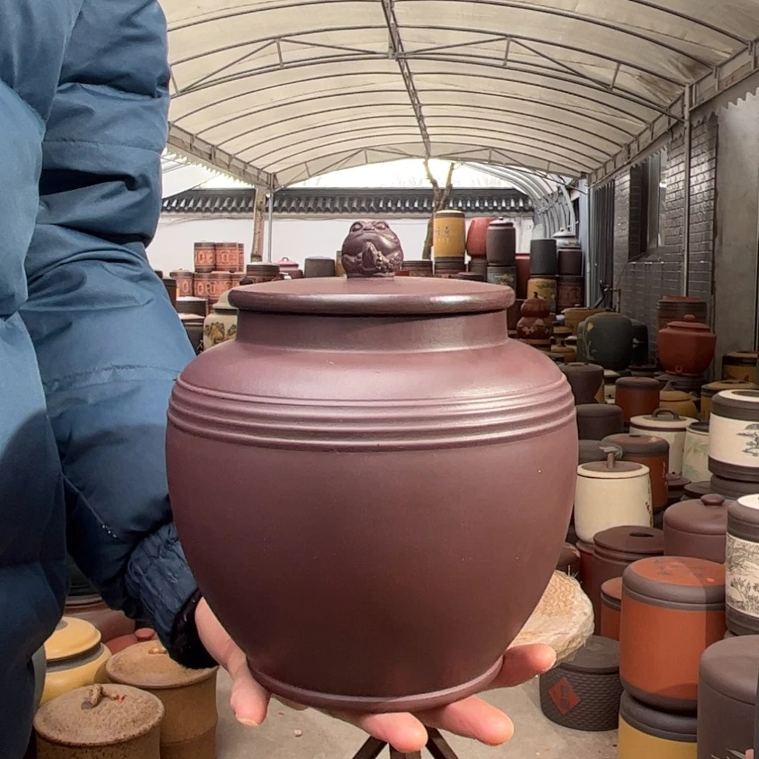 紫砂茶叶罐双**宝醒茶罐