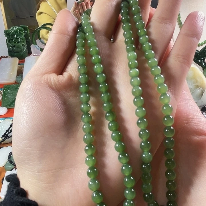 和田玉（碧玉）未镶嵌项链