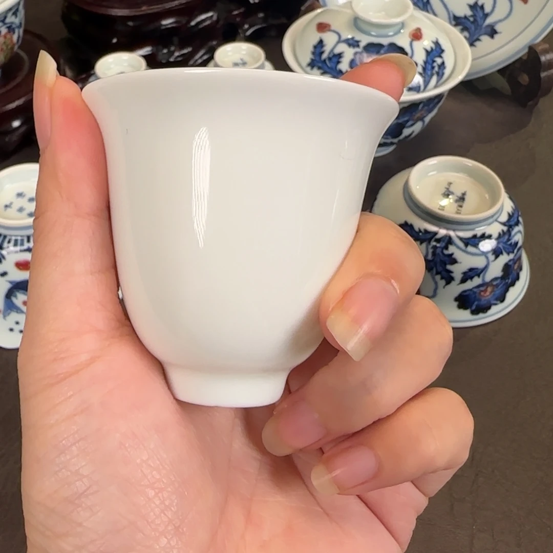 景德镇白胎闻香主人杯