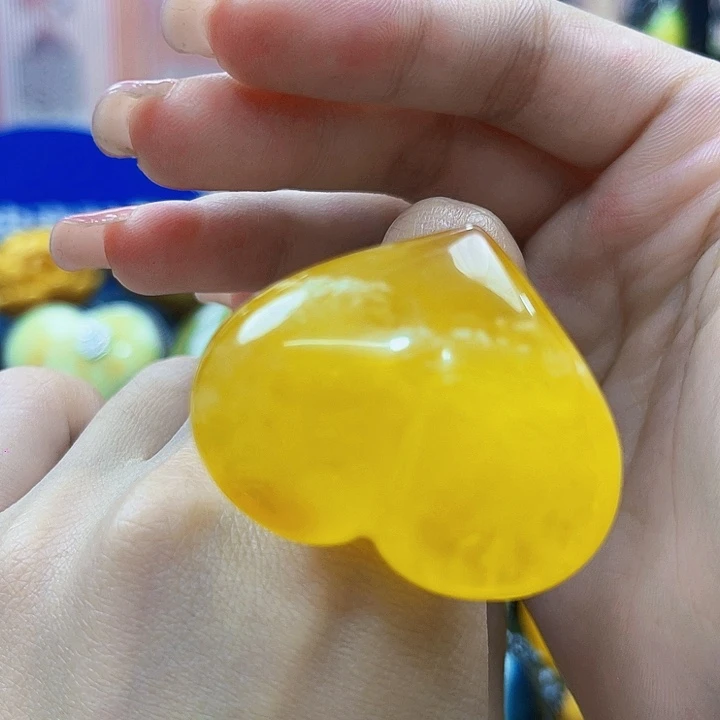琥珀银S925镶嵌颈饰戒指