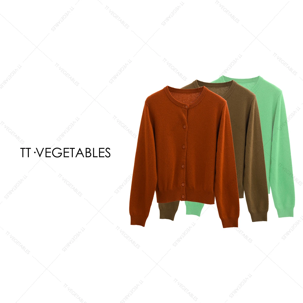 TT・VEGETABLES【序白】 林荫 羊毛上衣休闲针织衫百搭打底衫521511