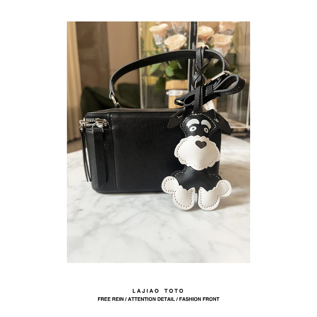 LAJIAO TOTO【小方盒包】设计师轻奢羊皮洋气真皮手提包#1137