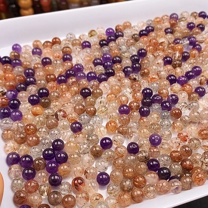 未镶嵌卡7超七水晶28个玛瑙/玉髓